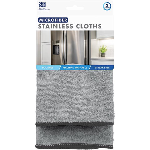 Schroeder & Tremayne Polyamide/Polyester Cleaning Cloth 12 in. W X 16 in. L 2 pk (Pack of 4)