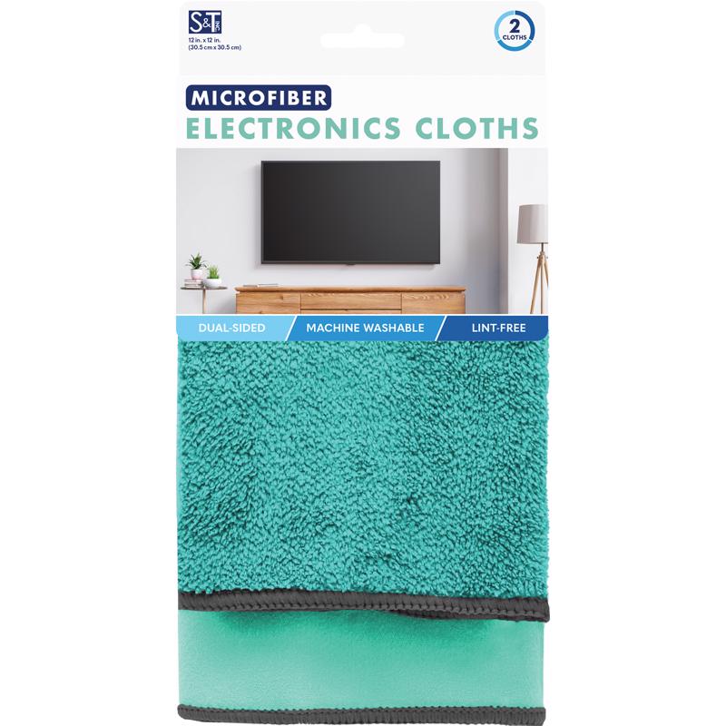 Schroeder & Tremayne Microfiber Cleaning Cloth 12 in. W X 12 in. L 2 pk (Pack of 4)