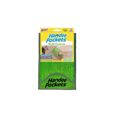 Handee Pockets Microfiber Cleaning Cloth 6.25 in. W X 9.75 in. L 2 pk (Pack of 6)