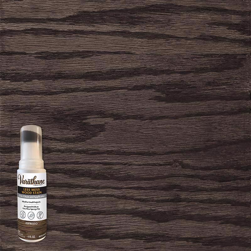 Varathane Less Mess Espresso Water-Based Linseed Oil Emulsion Wood Stain 4 oz (Pack of 4)
