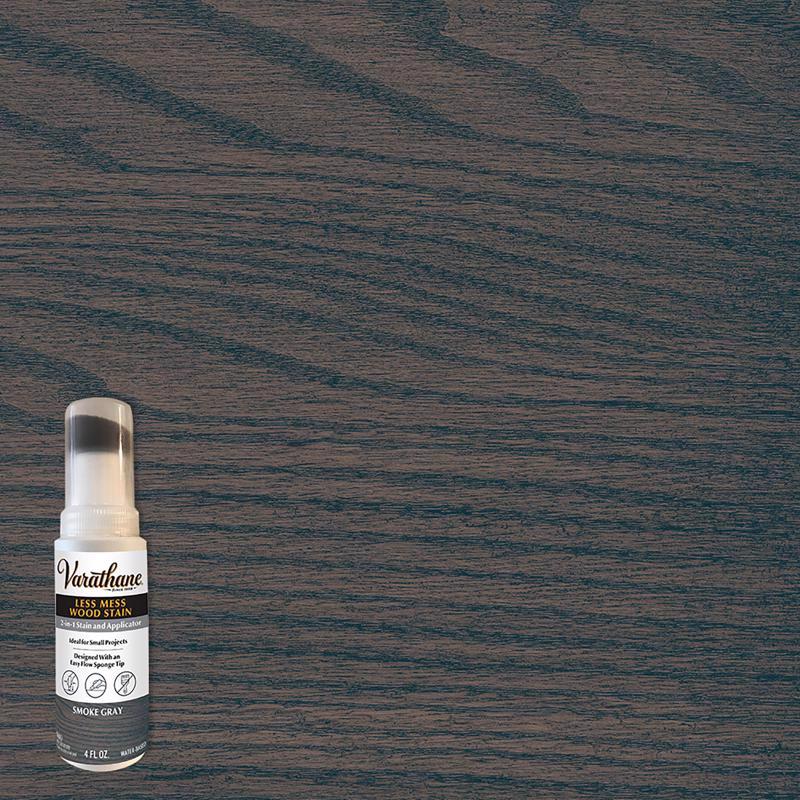 Varathane Less Mess Smoke Gray Water-Based Linseed Oil Emulsion Wood Stain 4 oz (Pack of 4)