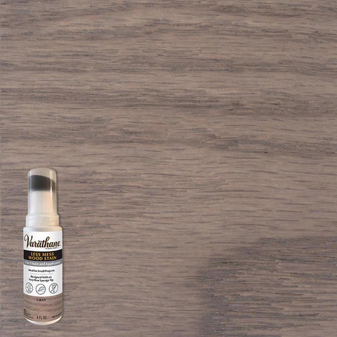 Varathane Less Mess Gray Water-Based Linseed Oil Emulsion Wood Stain 4 oz (Pack of 4)