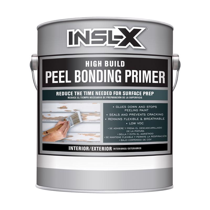 Insl-X High Build Peel Bonding Primer White Flat Water-Based Acrylic High Build Primer/Sealer/Bonder (Pack of 4)