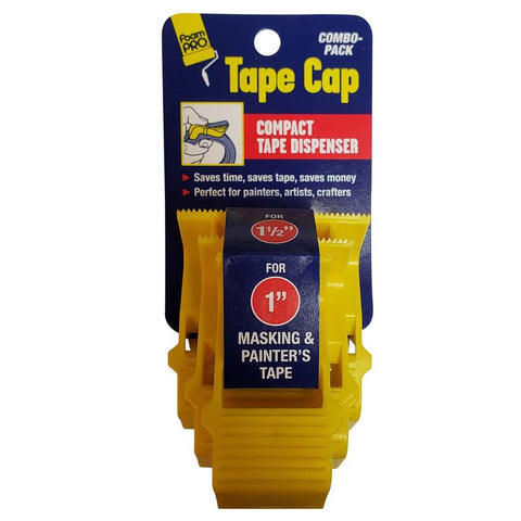 Foam Pro Tape Cap 1 and1.5 and 2 in. W Tape Dispenser 3 pk (Pack of 16)