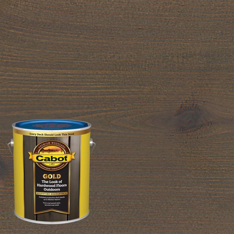 Cabot Gold Low VOC Satin Starlit Gray Deck Varnish 1 gal (Pack of 4)