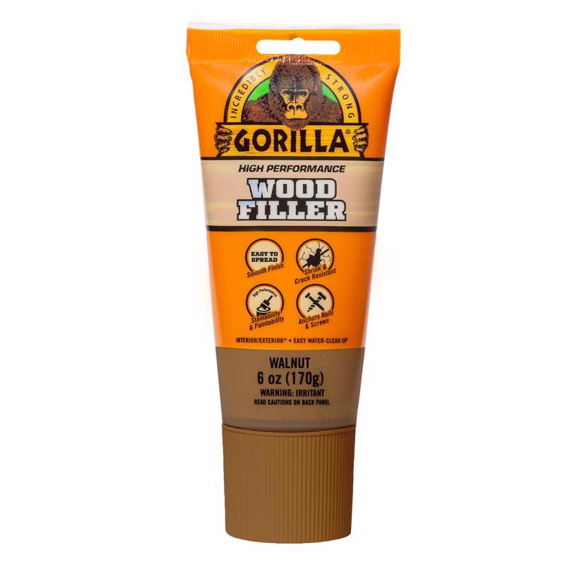 Gorilla Walnut Wood Filler 6 oz (Pack of 6)