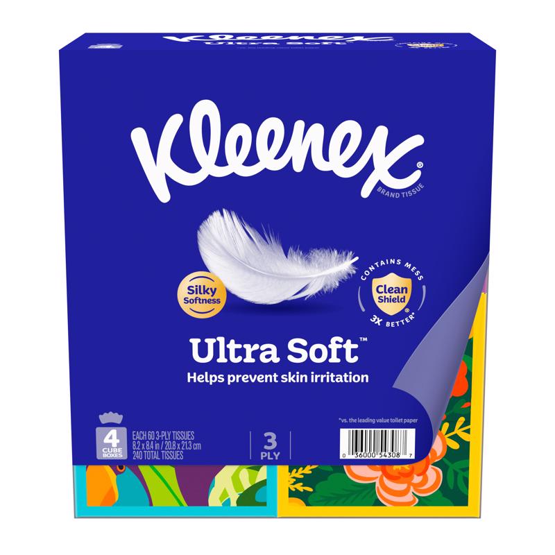 Kleenex Ultra Soft 60 ct Facial Tissue (Pack of 8)