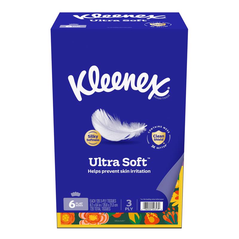 Kleenex Ultra Soft 120 ct Facial Tissue (Pack of 4)