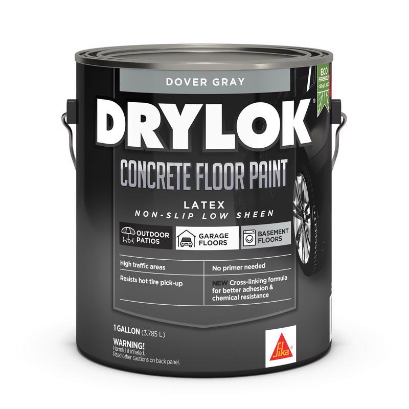 Drylok Flat Dover Gray Latex-Based Latex Concrete Floor Paint 1 gal (Pack of 2)