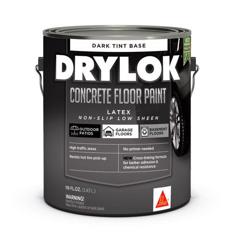 Drylok Flat Dark Tint Latex-Based Latex Concrete Floor Paint 1 gal (Pack of 2)