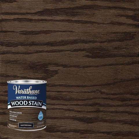 Varathane Semi-Transparent Espresso Water-Based Wood Stain 1 qt (Pack of 2)