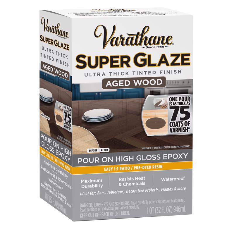 Varathane Super Glaze High-Gloss Aged Wood Glaze 1 qt (Pack of 3)