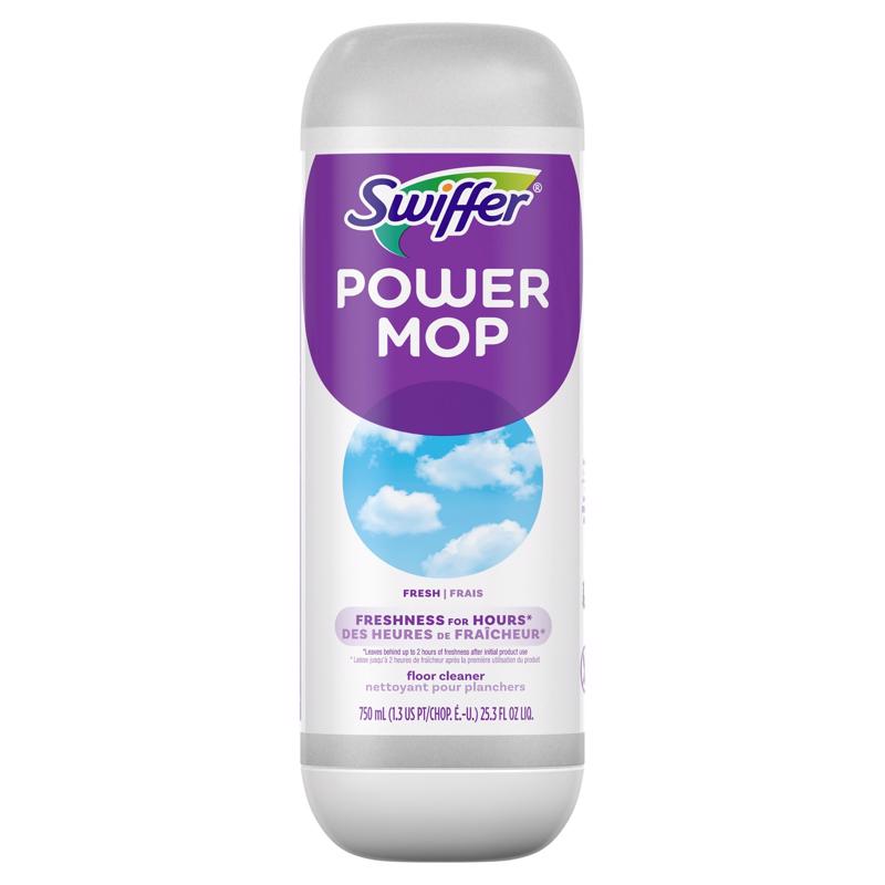 Swiffer Power Mop Fresh Scent Multi-Surface Floor Cleaner Liquid 25.3 oz (Pack of 6)
