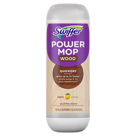 Swiffer Power Mop Lemon Scent Wood Cleaner Liquid 25.3 oz (Pack of 6)