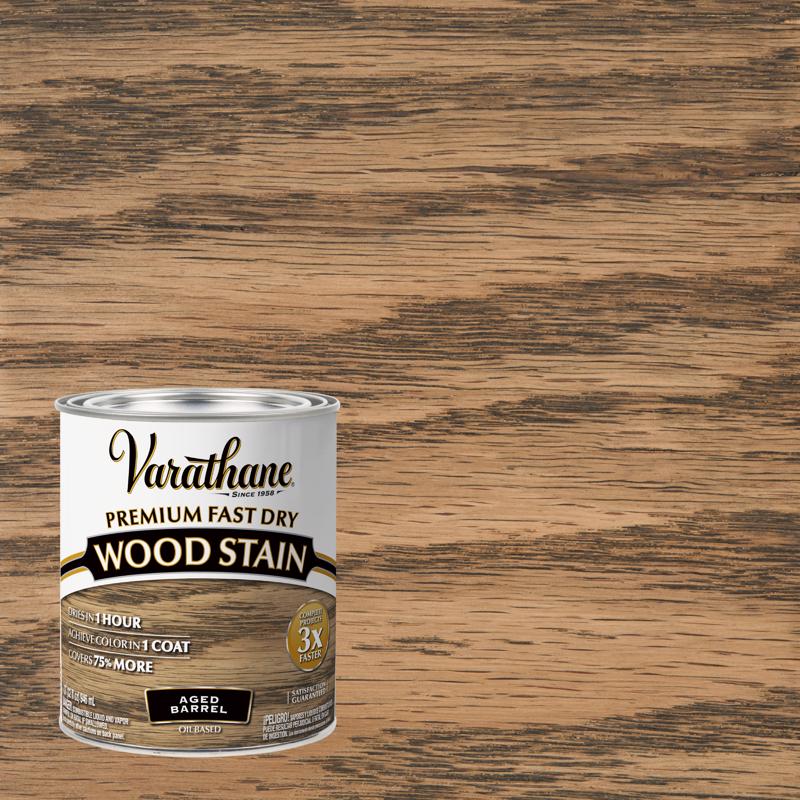 Varathane Aged Barrel Oil-Based Urethane Modified Alkyd Fast Dry Wood Stain 1 qt (Pack of 2)
