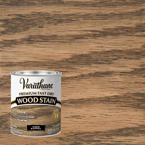 Varathane Aged Barrel Oil-Based Urethane Modified Alkyd Fast Dry Wood Stain 1 qt (Pack of 2)