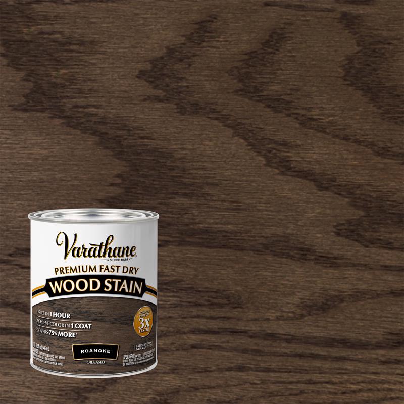 Varathane Roanoke Oil-Based Urethane Modified Alkyd Fast Dry Wood Stain 1 qt (Pack of 2)