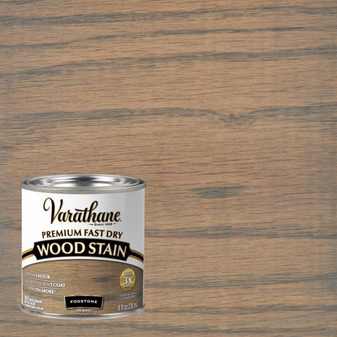 Varathane Fogstone Oil-Based Urethane Modified Alkyd Fast Dry Wood Stain 1/2 pt (Pack of 4)
