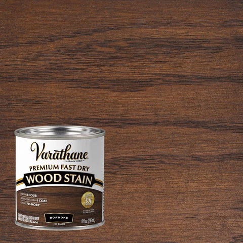 Varathane Roanoke Oil-Based Urethane Modified Alkyd Fast Dry Wood Stain 1/2 pt (Pack of 4)