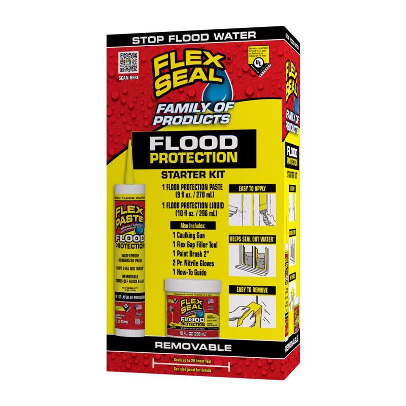Flex Seal Familia de Productos Revestimiento de Caucho Amarillo para Protección contra Inundaciones 1 caja