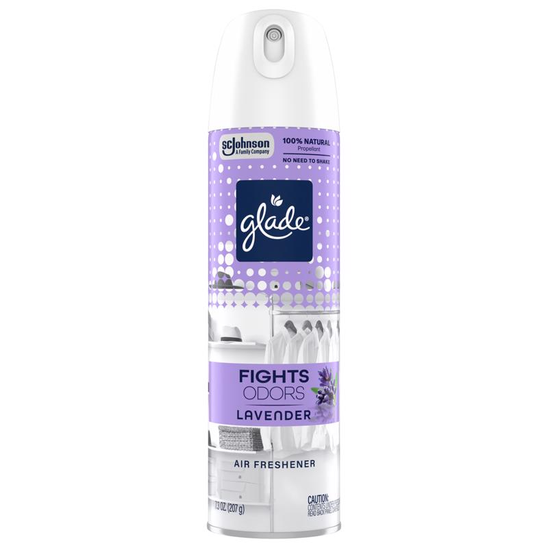 Glade Lavender & Vanilla Scent Air Freshener 8.3 oz Aerosol 1 pk (Pack of 6)