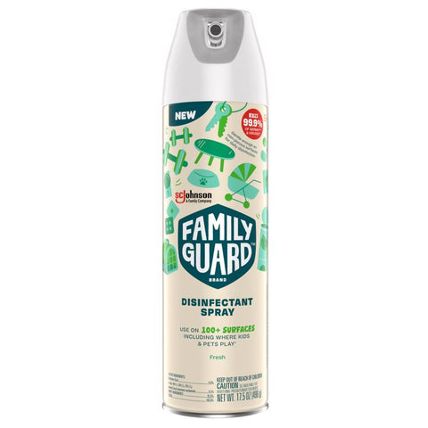 Family Guard Fresh Scent Disinfectant Spray 17.5 oz 1 pk (Pack of 8)