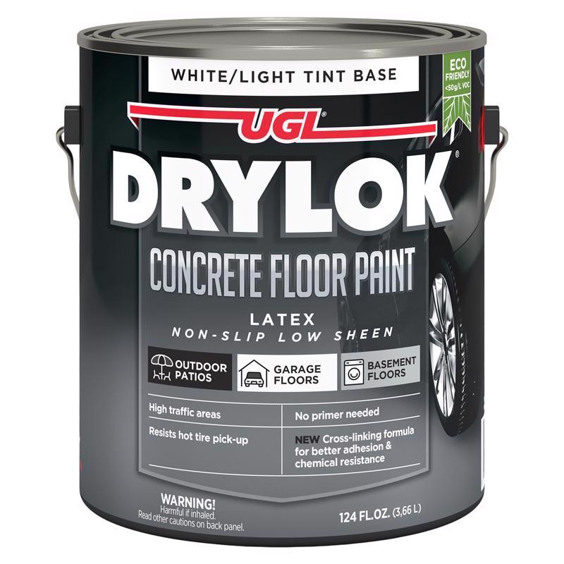 Drylok Flat White Latex-Based Latex Concrete Floor Paint 1 gal (Pack of 2)