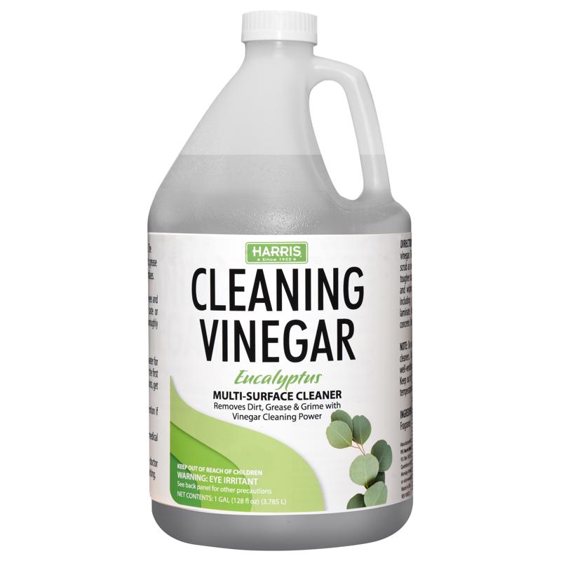 Harris Eucalyptus Scent Concentrated All Purpose Cleaning Vinegar Liquid 128 oz (Pack of 4)
