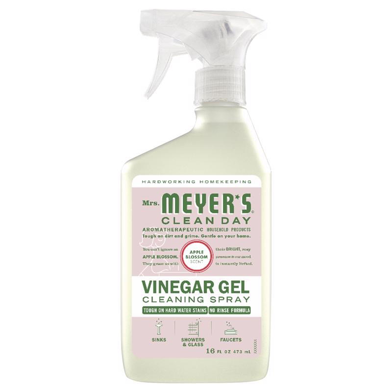 Mrs. Meyer's Clean Day Apple Blossom Scent Concentrated Vinegar Gel Cleaner Liquid Spray 16 oz (Pack of 6)