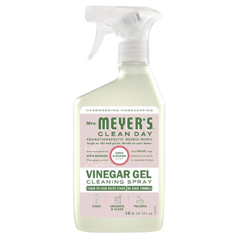 Mrs. Meyer's Clean Day Apple Blossom Scent Concentrated Vinegar Gel Cleaner Liquid Spray 16 oz (Pack of 6)