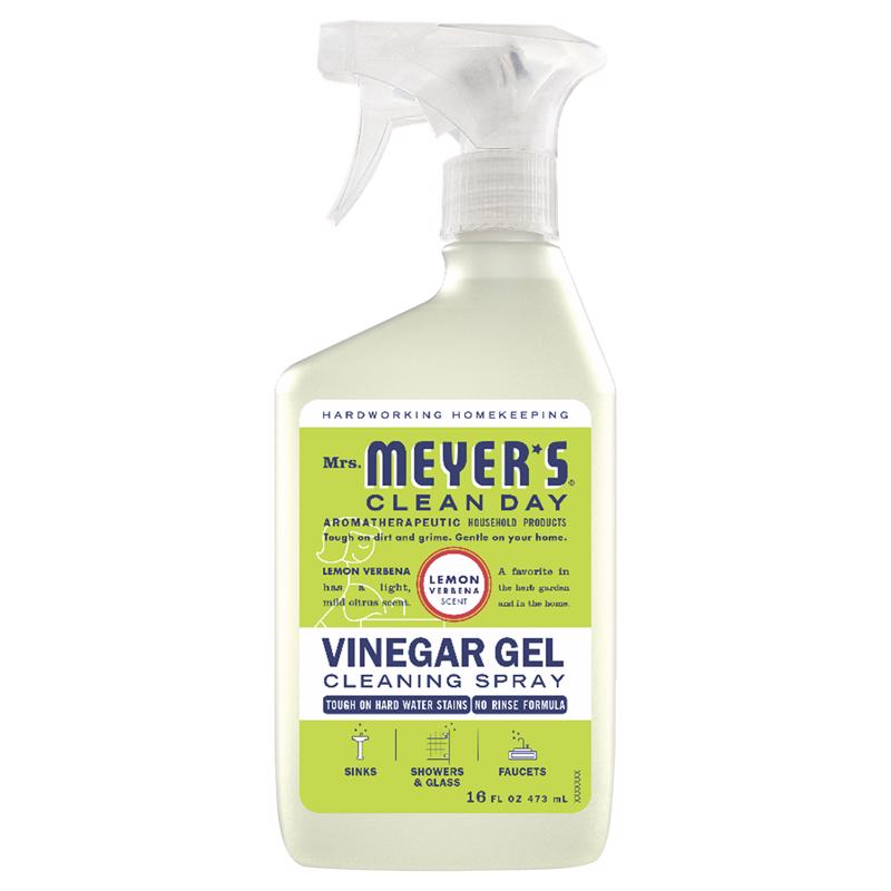 Mrs. Meyer's Clean Day Lemon Verbena Scent Concentrated Vinegar Gel Cleaner Liquid Spray 16 oz (Pack of 6)
