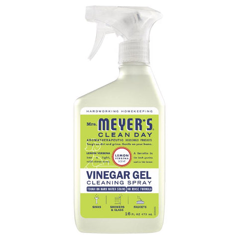Mrs. Meyer's Clean Day Lemon Verbena Scent Concentrated Vinegar Gel Cleaner Liquid Spray 16 oz (Pack of 6)