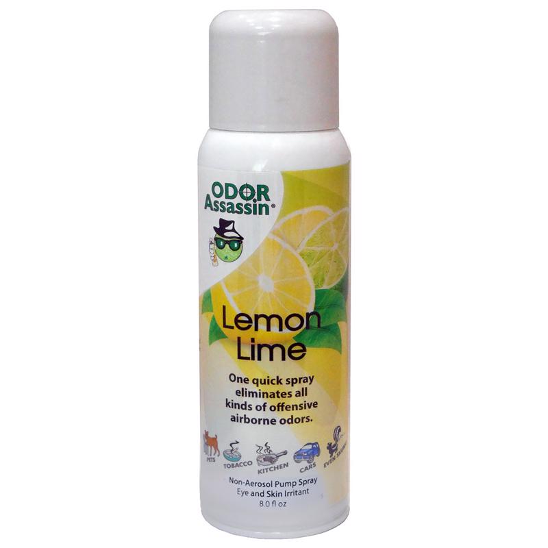 Odor Assassin Lemon Lime Scent Odor Control Spray 8 oz Liquid (Pack of 3)