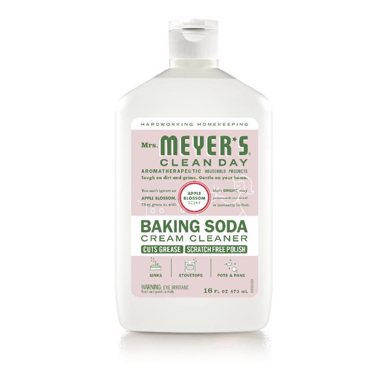 Mrs. Meyer's Clean Day Apple Blossom Scent Baking Soda Cleaner Cream 16 oz (Pack of 6)