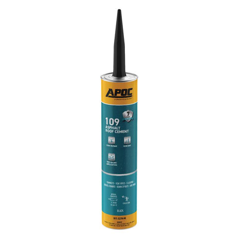 APOC Black Asphalt Roof Cement 10 oz (Pack of 12)