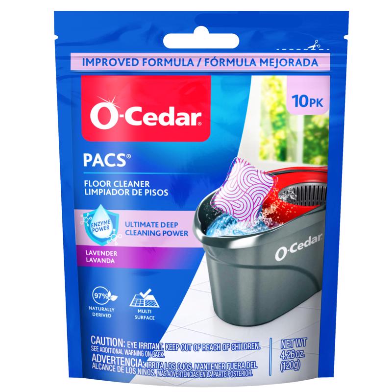O-Cedar Lavender Scent Floor Cleaner Powder 10 pk (Pack of 8)