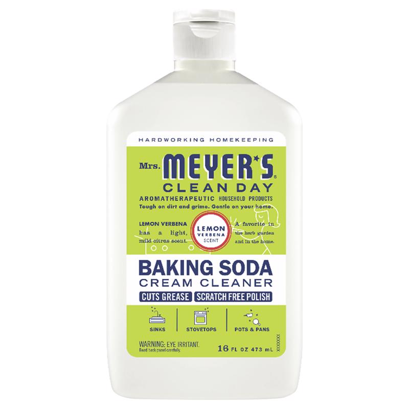Mrs. Meyer's Clean Day Lemon Verbena Scent Baking Soda Cleaner Cream 16 oz (Pack of 6)