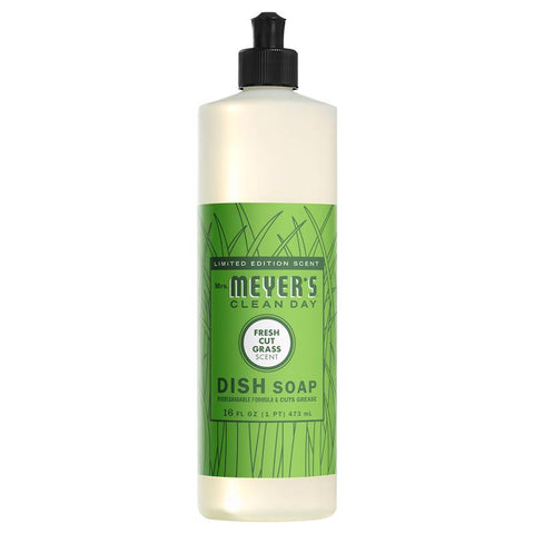 Mrs. Meyer's Clean Day Fresh Cut Grass Scent Liquid Dish Soap 16 oz 1 pk (Pack of 6)