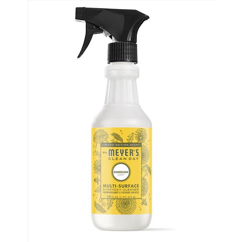Mrs. Meyer's Clean Day Dandelion Scent Concentrated Multi-Surface Cleaner Liquid Spray 16 oz (Pack of 6)