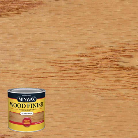 Minwax Wood Finish Tinte penetrante para madera a base de aceite Nogal Dorado Semitransparente 1/2 pt (Paquete de 4)
