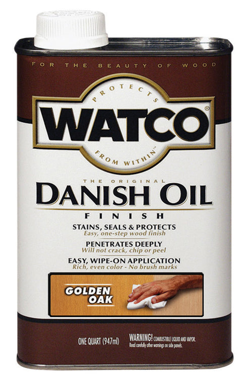 WATCO Transparent Golden Oak Oil-Based Danish Oil 1 qt (Pack of 4)