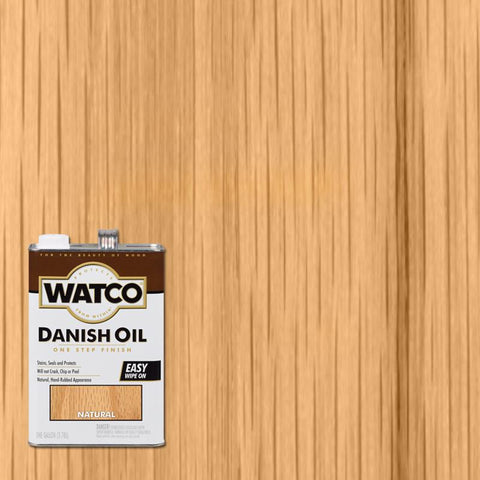 WATCO Transparent Natural Oil-Based Danish Oil 1 gal (Pack of 2)