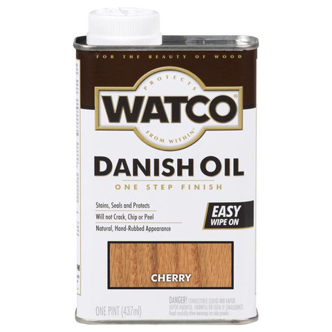 WATCO Transparent Cherry Oil-Based Danish Oil 1 pt (Pack of 6)