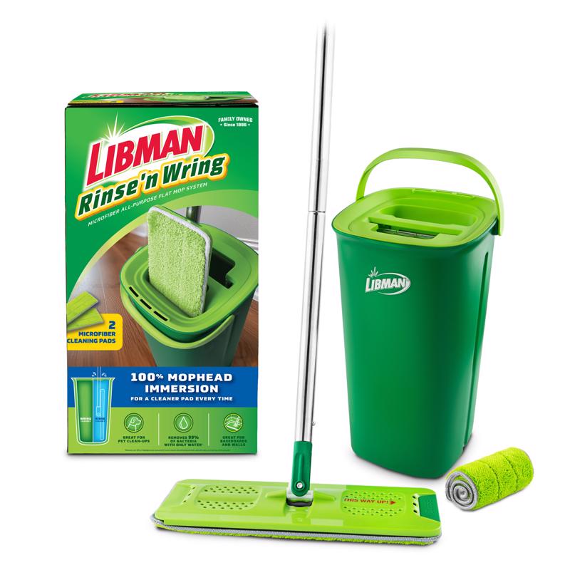 Libman Rinse 'n Wring 13 in. W Microfiber Mop with Bucket