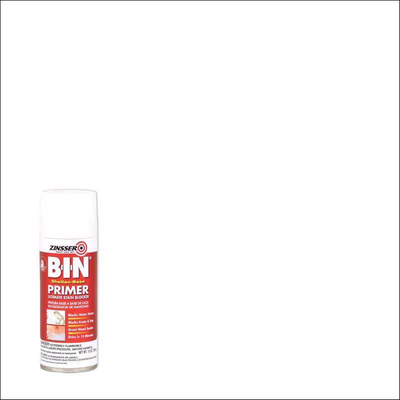 Zinsser B-I-N White Shellac-Based Spray Primer and Sealer 13 oz (Pack of 6)