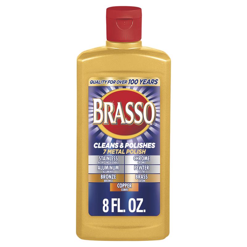 Brasso No Scent Metal Polish 8 oz Cream (Pack of 8)