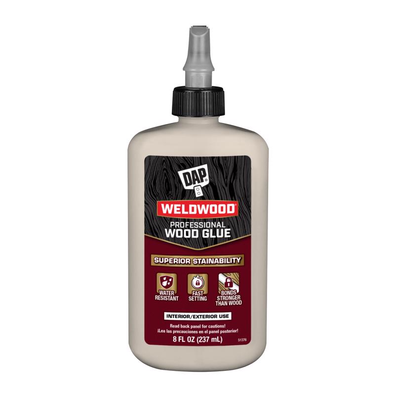DAP Weldwood High Strength Light Tan Wood Glue 8 oz (Pack of 12)