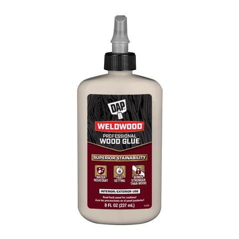 DAP Weldwood High Strength Light Tan Wood Glue 8 oz (Pack of 12)