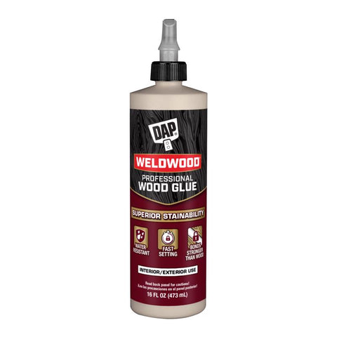 DAP Weldwood High Strength Light Tan Wood Glue 16 oz (Pack of 12)