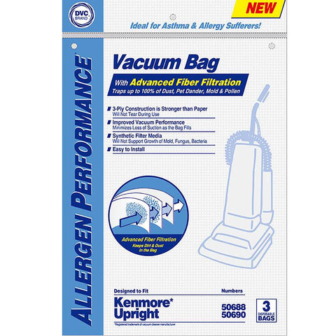 DVC Vacuum Bag 3 pk Kenmore Upright